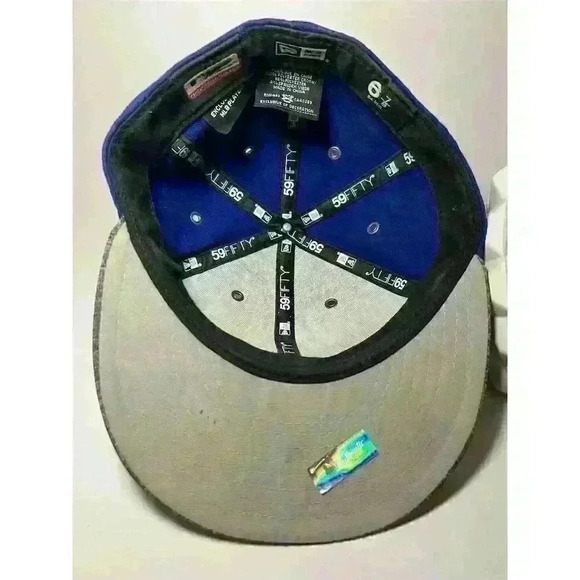 New Era New York Mets 59FIFTY Fitted Hat Blue Size 6 7/8 MLB - Picture 13 of 13